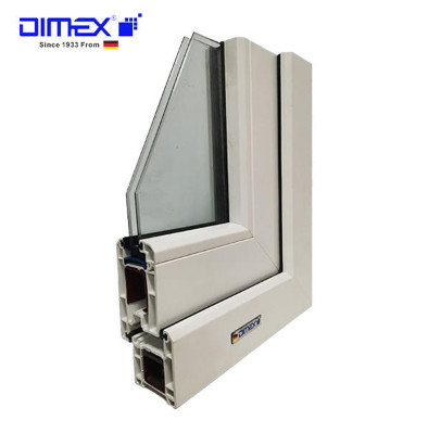 Dimex K60 High UV White UPVC Profiles For Casement Windows