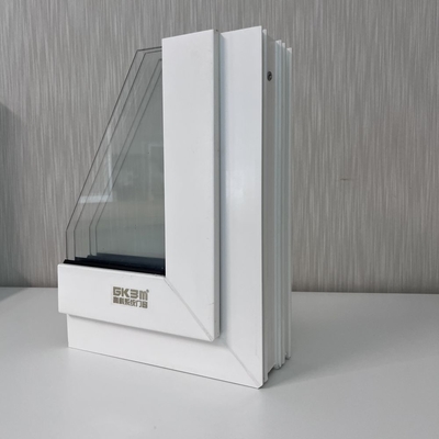 Série GKBM 80 fenêtres coulissantes en UPVC extrudées Profiles blancs Intérieur et extérieur