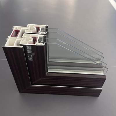 Profiles de fenêtre coulissante en UPVC de la série GKBM 105 Composants structurels blancs